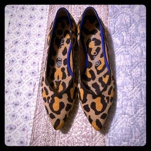 Rothy’s big cat pattern flats